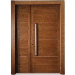 En bois massif porte d'entrée porte blindée - Product Image 1