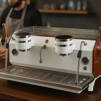 Machine à café électrique professionnelle robuste pour restaurant, hôtel, volume élevé, semi-automatique, écran tactile, 15 bars