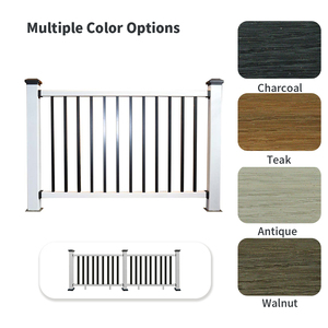 Ringhiera WPC di Alta Qualità per Balconi e Scale da Giardino con Balaustra in Alluminio, Produzione Cinese - Product Image 2