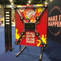Jeu interactif d'intérieur de vitesse de réaction pliable avec chronomètre de test, défi de dextérité pour carnaval, parcs d'attractions et centres commerciaux