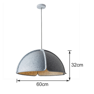 Lampada a Sospensione in Feltro PET LED con Telecomando, Antiabbagliamento, Luce Neutra 4100K, 900 Lumen, Ra90 CRI, Garanzia di 3 Anni - Product Image 6