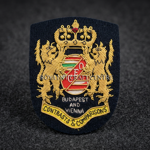 Budapest Vienna Contrasts Comparisons 42 High Quality Lace Embroidered 3D Customizable Patch <b>Sew</b>-On Fabric Badge Circular Luxury - Product Image 1