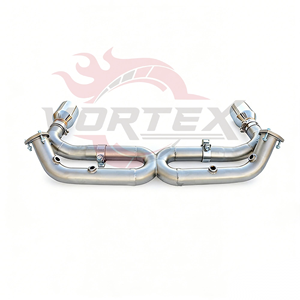 ท่อไอเสีย Vortex SS304 Performance Exhaust X-Pipe สำหรับ Porsche 997.2 Carrera 3.6 3.8 ปี 2008-2012 ท่อเก็บเสียงกลางแบบบายพาสสำหรับรถแข่ง - Product Image 3