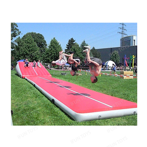 Tapis <span class=keywords><strong>de</strong></span> gymnastique gonflable en PVC - Épaisseur personnalisable (10 cm/20 cm/30 cm) et longueur (3 m-30 m) pour la remise en forme à domicile - Product Image 2