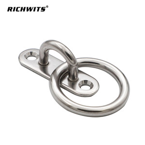RICHWITS กลอนประตูรูปไข่พร้อมวงแหวน สแตนเลส รับน้ำหนักได้ 45 กก. ดีไซน์อุตสาหกรรม ติดตั้งง่าย ใช้งานทั่วไป - Product Image 3