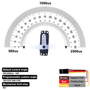 Moteur servo numérique à engrenages métalliques PTK7452MG-D 9g pour modèle d'avion, hélicoptère télécommandé F3P, avion à voilure fixe - Product Image 5
