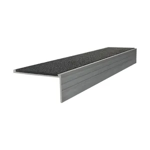 Non Slip Step Edge Stair Edging Black Metal Stair Tread Nosing Prevent Slipping