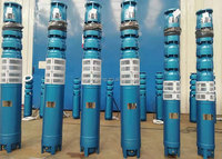 Pompe à eau submersible triphasée à moteur AC multistade de 5,5-125 kW, profondeur de refoulement 100 m
