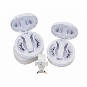 Kit de <span class=keywords><strong>cils</strong></span> magnétiques souples 2 <span class=keywords><strong>cils</strong></span> magnétiques naturels fins avec applicateur Sans colle requise Longueur mixte par le fournisseur - Product Image 1