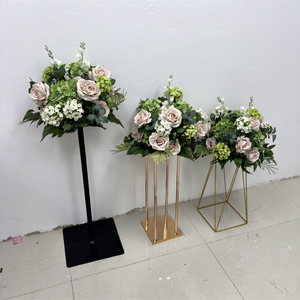 Nouvelle scène fête de mariage vert corne de boeuf arc de fleur français fête fond fleuriste fleur artificielle décoration - Product Image 4