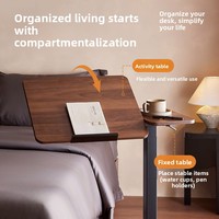 Table d'appoint métallique relevable et modulable, durable, mobile, multifonctionnelle pour chambre et salon