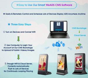 New FYD-835S không dây sạc điện thoại di động nhà hàng Trạm Sạc bảng quảng cáo kỹ thuật số đơn Powerbank chủ <span class=keywords><strong>menu</strong></span> ngân hàng điện - Product Image 3