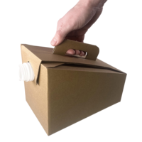 Boîte Distributrice de Café Jetable 3L – Pack 2025 en Stock – Support de Transport Écologique en Papier pour Café à Emporter