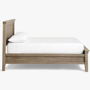 Simple Modern Solid Wood <b>Frame</b> Bed Designs Bedroom Furniture King Queen Size Wooden Bed - Product Image 3