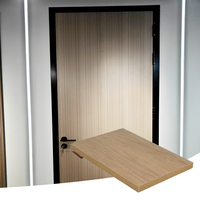 Panneau de plafond en aluminium alvéolaire noir mat minimaliste pour porte intérieure, fabriqué à Foshan, taille personnalisée, qualité mobilier