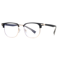 Gafas Metálicas Comerciales Delgadas de Media Montura, Montura de Gafas TR Metálicas Multicolor