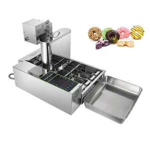 高品质商用甜甜圈油炸锅设备4排摩奇迷你甜甜圈制作机自动甜甜圈制作机