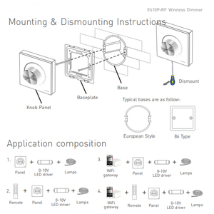 High Quality AC100-240V Input 5 Years Warranty 0-10V Wireless <strong>Dimmer</strong> for LED <strong>Lighting</strong> Control - Product Image 5