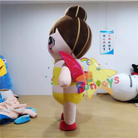 Funtoys offre spéciale de costume gonflable de danseuse de petite fille en mouvement pour un grand événement, une fête