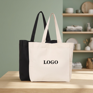 IMYOK <b>Extra</b> <b>Large</b> Canvas Tote Bag Shoulder Closure Foldable Reusable Shopping Bag Custom <b>Print</b> Design Organic Long Handle Letter - Product Image 3