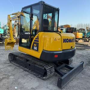 Komatsu PC56 mini-pelle utilisée 5 tonnes Koma-tsu pelle sur chenilles pas cher pompe à engrenages d'occasion portant PLC Core à vendre - Product Image 2