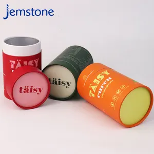 Luxury Cylinder Sample Cylinder Round Packaging Tubes Paper Box Cardboard Cylinder Box Tea Paper Tube Packaging Paper Tube