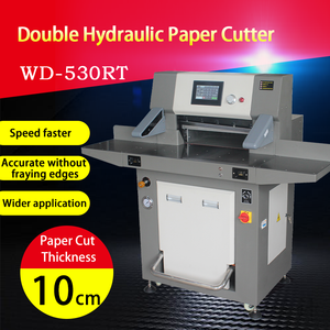 เครื่องตัด<span class=keywords><strong>กระดาษ</strong></span>ไฟฟ้าไฮดรอลิก A3/<span class=keywords><strong>A4</strong></span> WD-530RT ที่ตั้งโปรแกรมไว้พร้อมกับพับแพลตฟอร์ม - Product Image 2