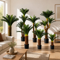Palmier Sago Artificiel pour Décoration Intérieure, Plante Cycad Artificielle de Diverses Tailles pour Hôtels, Centres Commerciaux et Aménagements Paysagers - Vente en Gros en Ligne