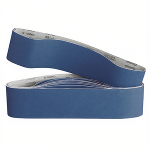 Bandas Abrasivas Fervi P100, Banda de Lijado Azul para Acabado de Metal y Madera - Product Image 2
