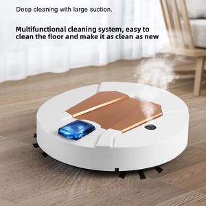 Aspiradora de barrido de doble uso húmedo y seco, trapeador 3 en 1, Robot de barrido inteligente, con carga USB aspiradora robótica, 1500mAh - Product Image 5