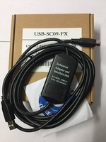 Cable de Programación Industrial USB-SC09-FX (Negro) Puede Emitir Facturas Electrónicas Compatible con Win7/Win10/Win11 para la Serie FX