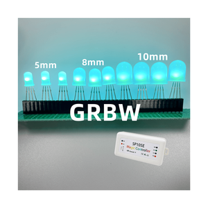 Nuovo arrivo GRBW forma personalizzata trasparente/diffuso 6000-7000K controllo punto indirizzabile LED diodo <span class=keywords><strong>5mm</strong></span> - Product Image 1