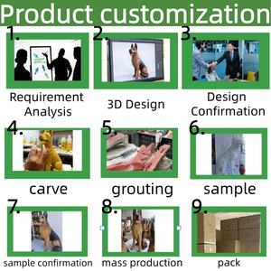 Estatua de Perro Dóberman Artística Grande, Plateada y Ligera, Decoración de Piso para Sala de Estar, Escultura de Animal para Puerta - Product Image 6