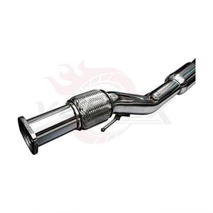 Escape Trasero Vortex de Acero Inoxidable con Válvulas para Mercedes Benz Clase A W177 A35 AMG A200 A220 con Doble Salida Plateada - Product Image 6