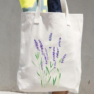 Sac à bandoulière Harajuku en toile imprimée motif floral aquarelle pour le commerce transfrontalier, sac à main tendance pour étudiant - Product Image 4