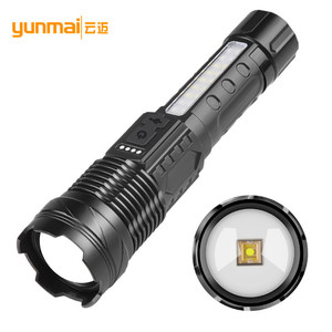 ไฟฉายเลเซอร์สีขาว 30W พร้อมพอร์ตชาร์จ Type-C ในตัว แสดงสถานะการชาร์จ คลิปหนีบปากกา ระยะส่องไกล ไฟฉาย LED แบบชาร์จซ้ำได้ - Product Image 4