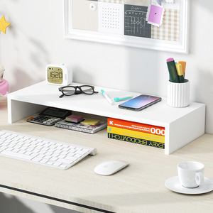 Desktop Computer Riser Stand Rectangle 3 Floors Office Desk Storage Rack Monitor Screen Base <b>Laptop</b> Stand Organizer - Product Image 4