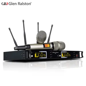 Glen Ralston高品质专业真正的多样性无线麦克风UHF无线麦克风卡拉OK系统
