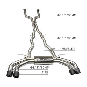 Échappement M5 G90 SS304 de haute qualité pour BMW M5 G90 G99 S68 4.4TT V8 silencieux de système d'échappement Catback à soupape - Product Image 1