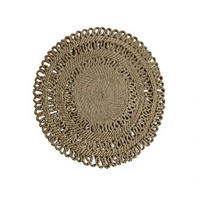 Set de table en jute antidérapant, en fibre naturelle tissée, écologique, résistant à la chaleur, lavable, réutilisable, pour la maison