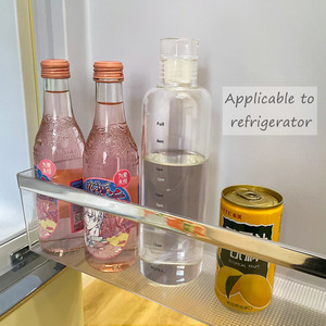 Summer Hot Sell <strong>Personalized</strong> BPA Free Eco Friendly Nice clear Iridescent Girl Glass <strong>Water</strong> <strong>Bottles</strong> With Lids and Time Marker - Product Image 3