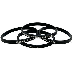 Yeni şık toplu ucuz silikon kauçuk bilekliği toptan özel ince silikon bileklik - Product Image 5