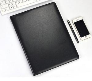 Customized Logo A4 File Leather Portfolio Folder Organizer Executive Business Resume PU Padfolio With Calculator