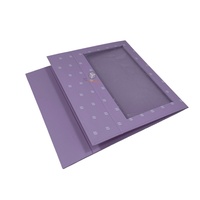 Caja de regalo magnética plegable de lujo personalizada, caja de embalaje de cartón rígido para ropa y zapatos con ventana transparente