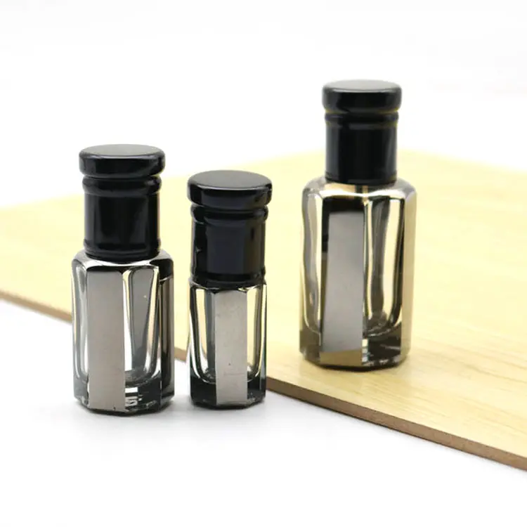 Attar Oud 3ml 6ml12mlガラス香水瓶アラビア語電気メッキボトル