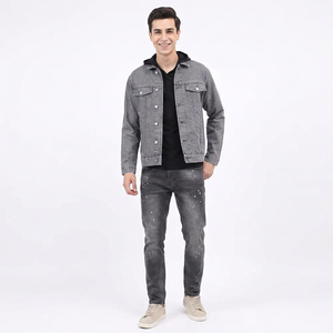 Veste en jean respirante et légère pour homme, coupe classique, manches longues, facile à porter, prix bas 2026 - Product Image 1