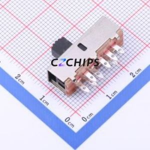 SS-23F20-G050 Slide Switch Through hole Component (THT) Switch Rectangle Pin Header Solder Tab 24mm 8mm - Product Image 2
