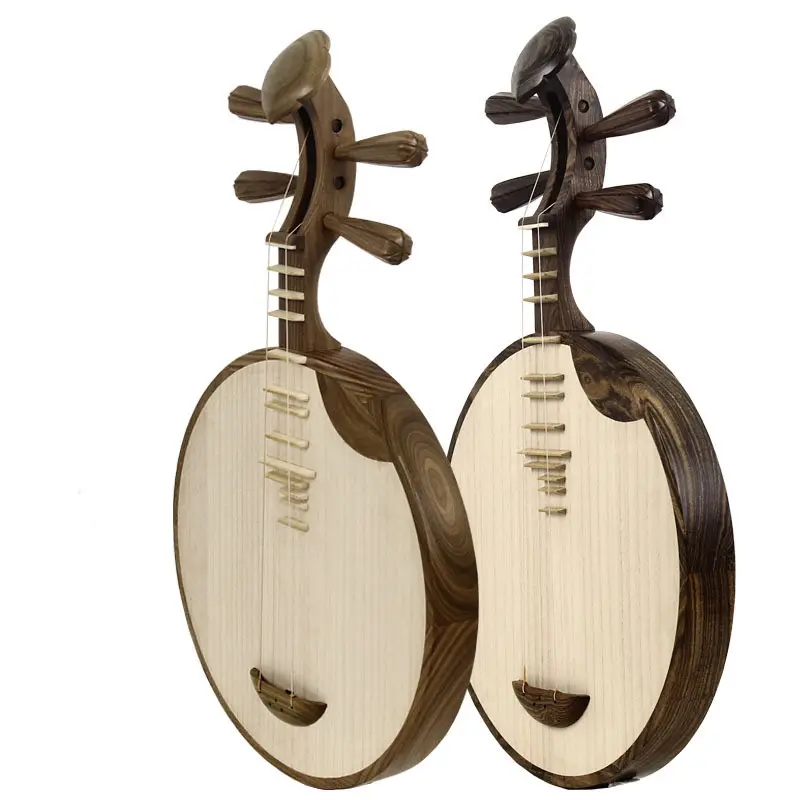 Высококачественный зеленый сандаловый Золотой сандаловый дерево yueqin Китайский народный музыкальный инструмент Yueqin подходит для начинающих