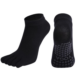 Năm ngón tay vớ yoga số lượng lớn đặt hàng-không trượt ngón chân cá nhân grip, vật liệu co giãn, OEM/ODM, thấp moq mới Grip vớ Pilates - Product Image 4