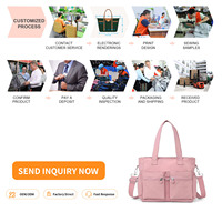 Offre Spéciale femmes Gym avec compartiments fermeture éclair ordinateur portable travail infirmière danse Yoga sac personnalisé sac fourre-tout